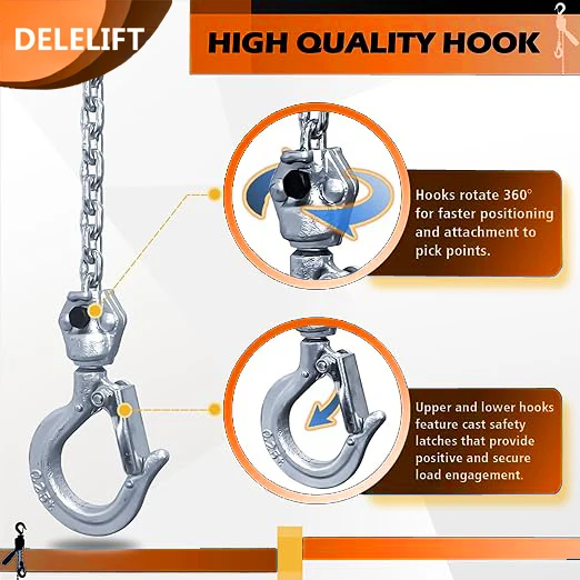 0.25 Ton 3 Meter G80 Chain Lever Block Hoist Lifting Machine Manual Chain Hoist
