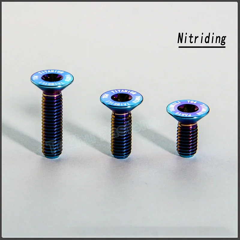 1pc Titanium Bolt M5x12 15 20 30 35mm Torx Flat Countersunk Head Inner Plummer Screw Steering Wheel Modification Screw Nitriding