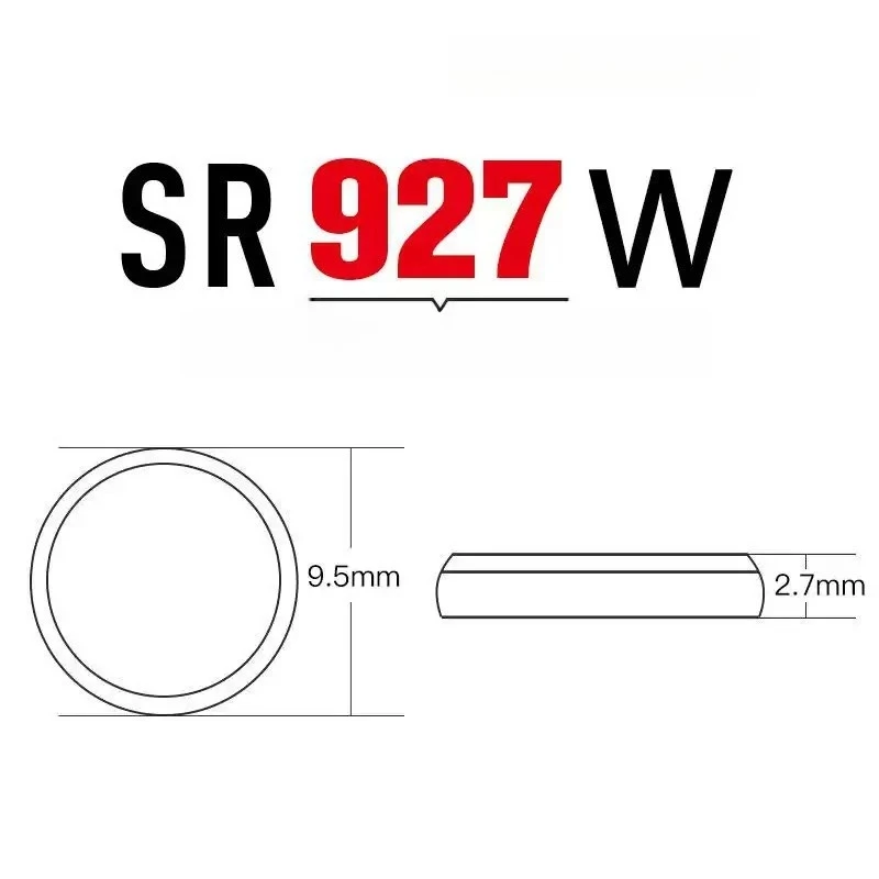 100% New 10PCS Original For Swiss 399 SR927W AG7 395 LR927 Button Cell Watch Battery + Free Tools