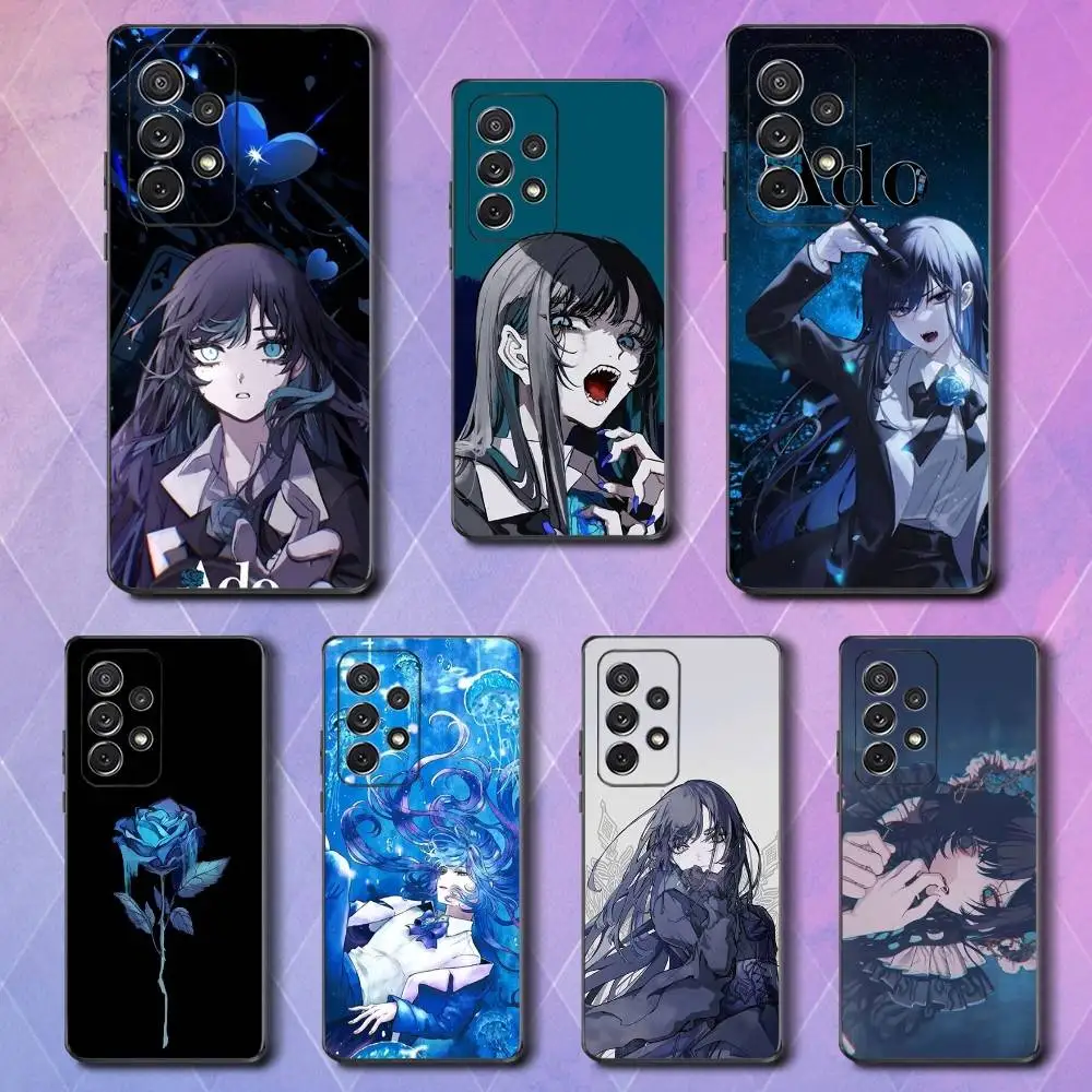 

Ado K-Kyogen Singer R-Rule Phone Case For Samsung S25,S24,S23,S22,S21,S20,S10,Ultra,Plus,Lite,FE,Soft Silicone Black Cover