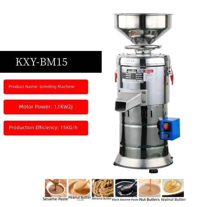 Nuts Soybean Peanut Colloid Grinder Hazelnut Almond Cashew Nuts Tahini Grinder Peanut Butter Making Machine