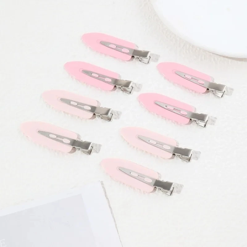 8pcs/set Women Girls No Bend  Seamless Hair Clips Side Bangs Barrette Makeup Washing Face Accessories Styling Hairpins