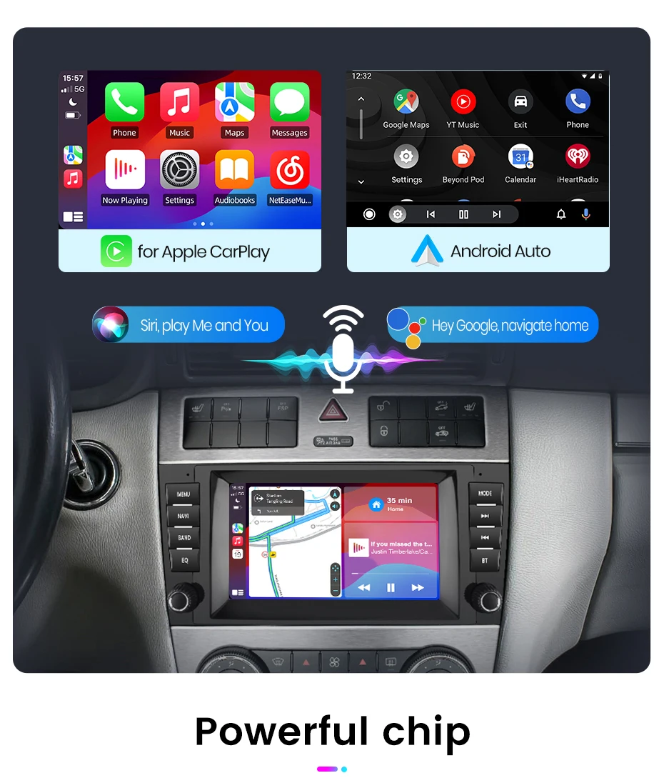 Junsun Android Auto Radio Für Mercedes Benz C-Klasse W203 CL203 CL203 CLK W209 CLS W219 2004-2011 CarPlay auto Multimedia GPS 2din – Detail 10