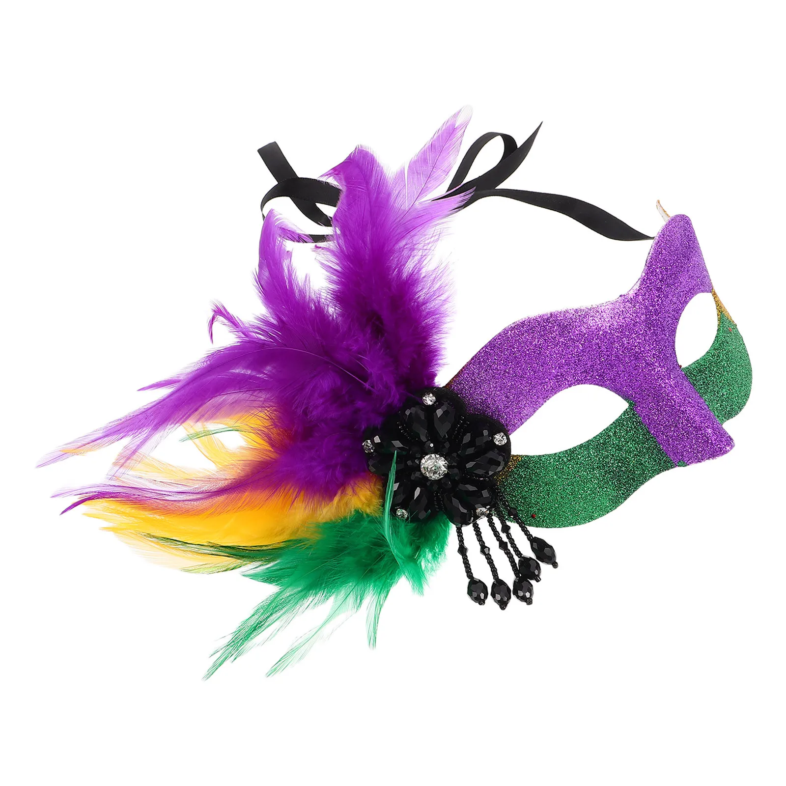 

Elegant Masquerade Mask for Women Men Carnival Party Mardi Gras Cosplay Decorated Festive Accessory Mystery Look
