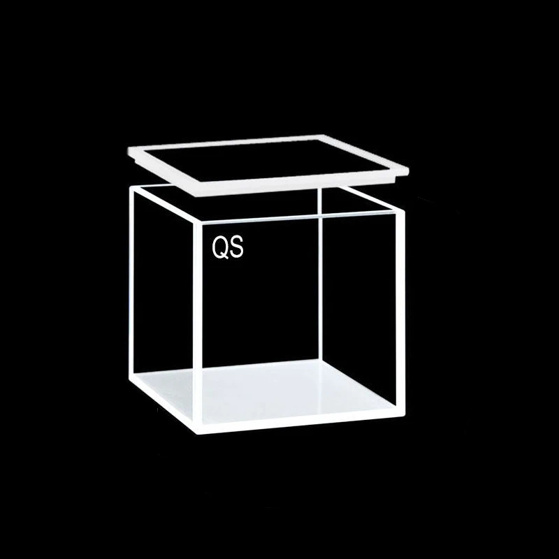 Integrated molding process of quartz square fluorescent reaction tank and square cylinder with cover