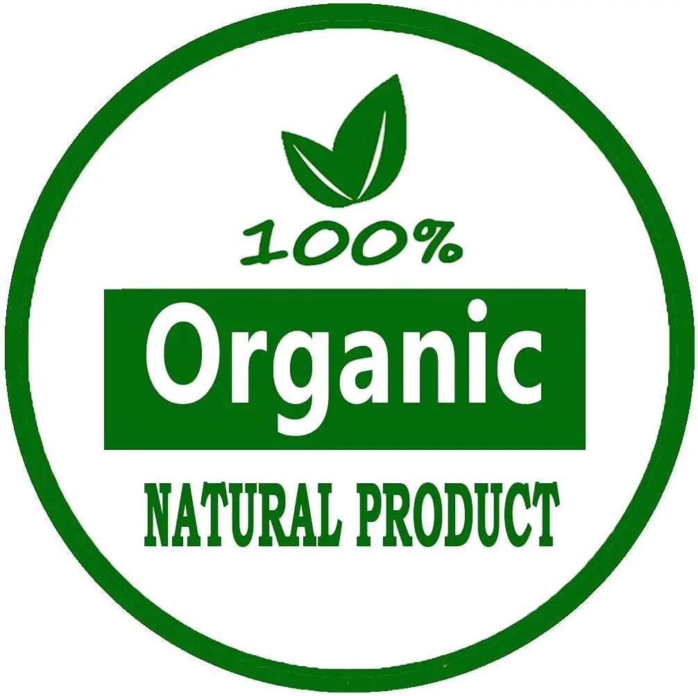 1.25INCH 100Percent Organic Natural Product Adhesive Stickers Labels for Food Package, Box, Bags, Wrap, Envelope Sealing