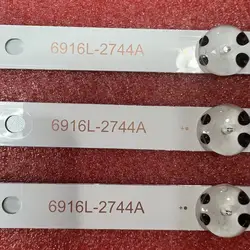 3 PCS/set 8LED 840mm LED Backlight strip For TV 43UН603V 43UH620V 43UH610T 43UH630V 43UH603V 6916L-2744A UHD 1