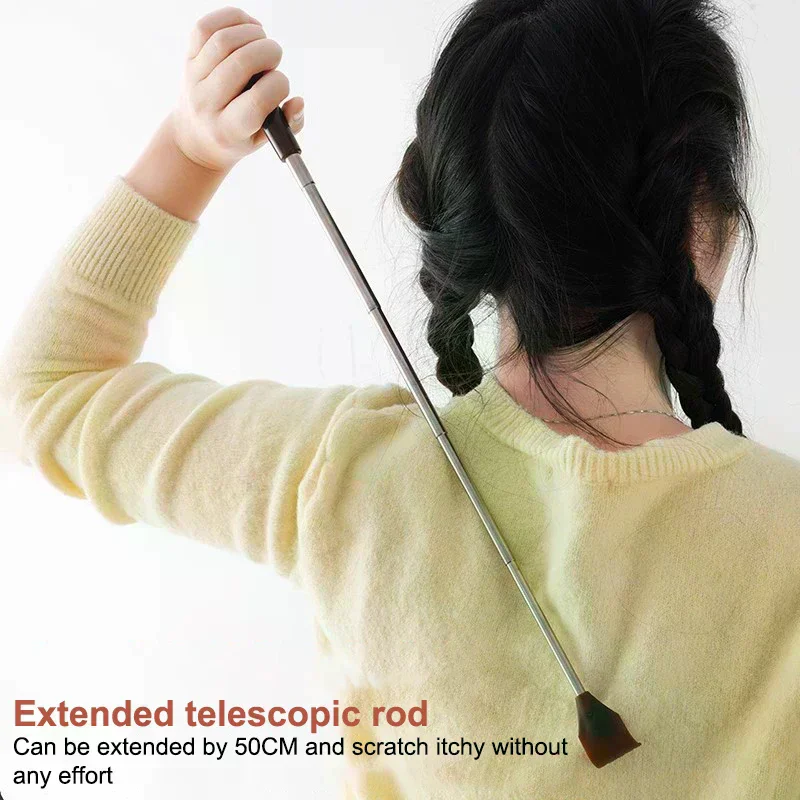 Back Scratcher Telescoping Thickening Scraper Stick With Magnet Telescopic Extendable Massage Care Tools