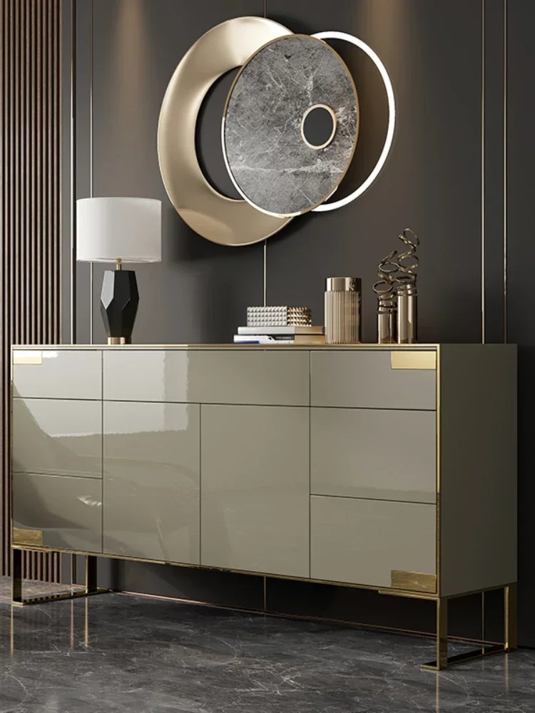 Living Room Bedroom Entry Door Shoe Cabinet Solid Wood Partition More than Chest of Drawer