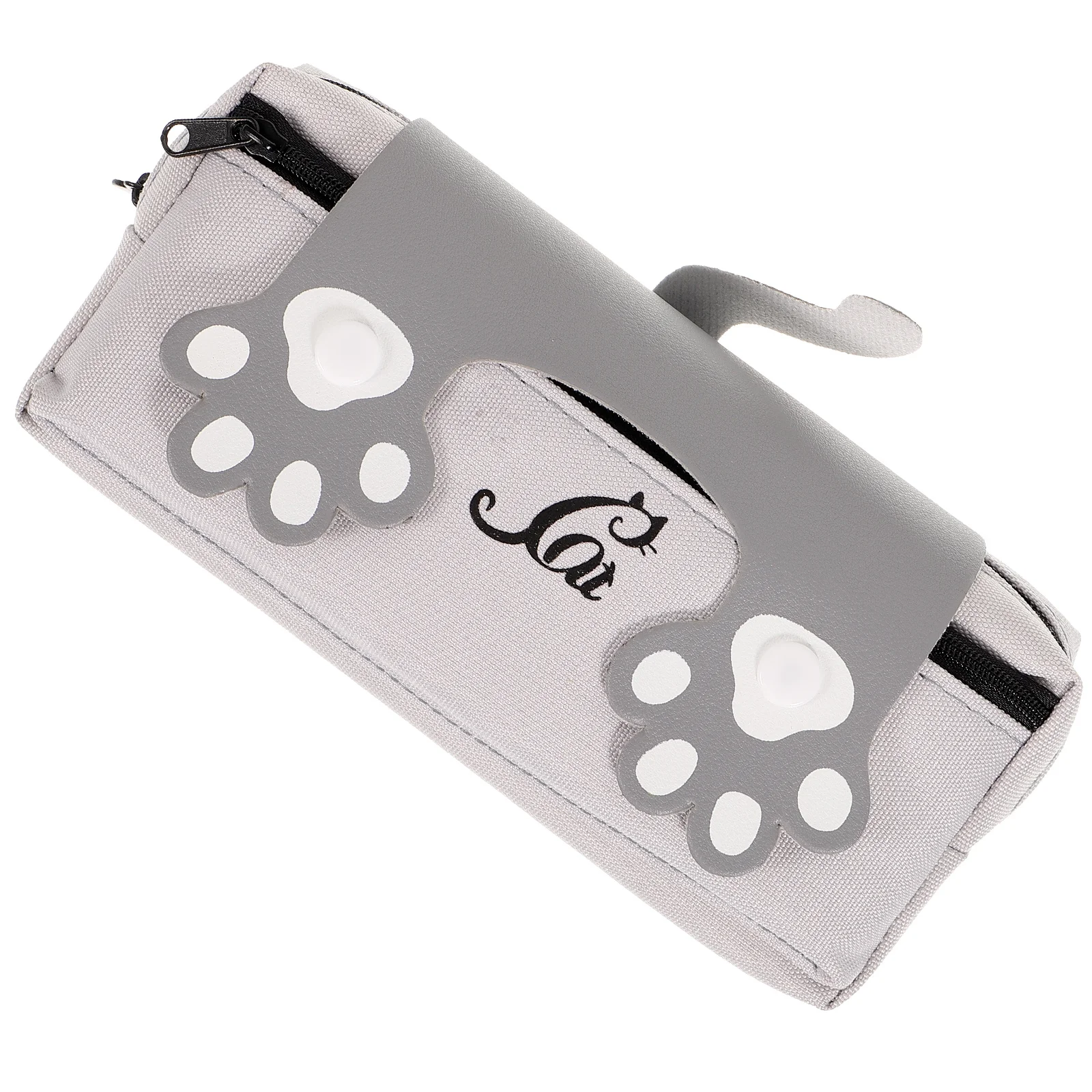 

Attractive Cartoon Cat Pencil Bag Canvas Pen Pouch for with Roomy Storage and Zipper Cartoon Canvas Pen Bag