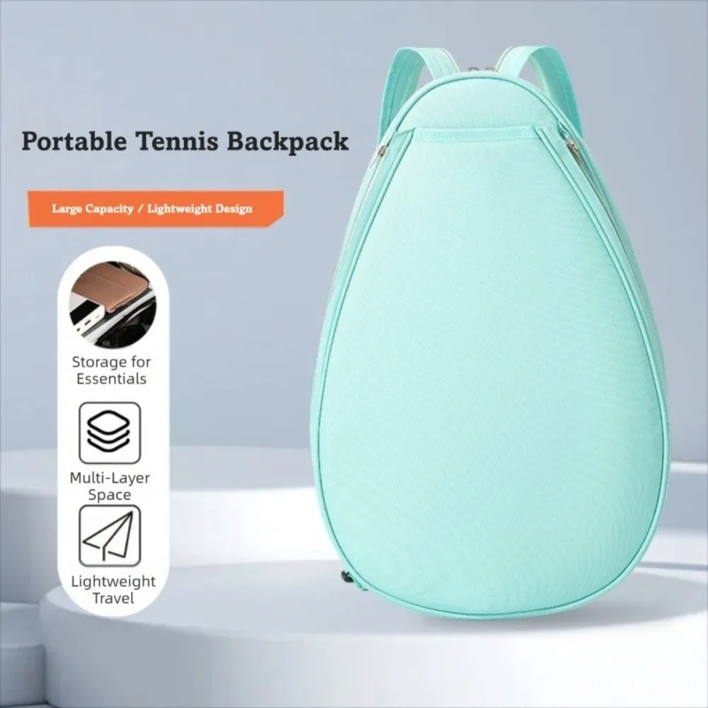 حقيبة تخزين تنس عصرية متعددة الوظائف بسعة كبيرة وحجمين حقيبة رياضية بلون سادة مقاومة للماء حقيبة محمولة للجنسين