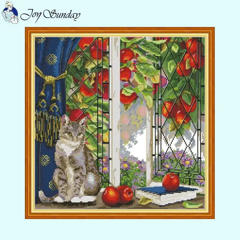 Zestaw do haftu krzyżykowego Aida 14ct White 16ct 11ct Canvas Printed Fabric Zestaw do szycia DIY Embroidery Home Decor