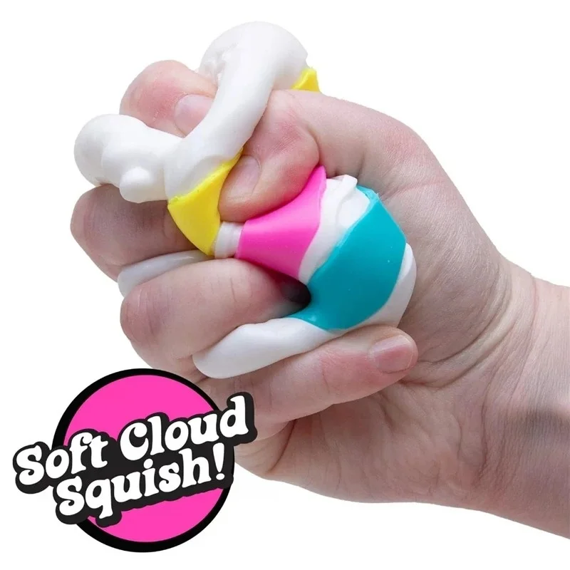 NeeDoh Peace O' Cake Fidget Sensorisches Spielzeug, Weicher TPR Anti-Angst Stressball zum Quetschen für Kinder und Erwachsene, Autismus, ADHS, Beruhigungsspielzeug – Detail 2