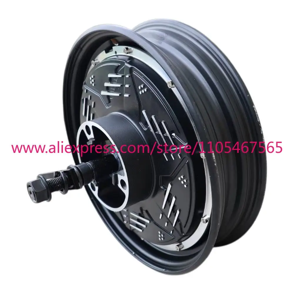 Top-mounted permanent magnet waterproof DC motor 60V 72V 3000W 10 inch 50H scooter motorcycle hub motor blade