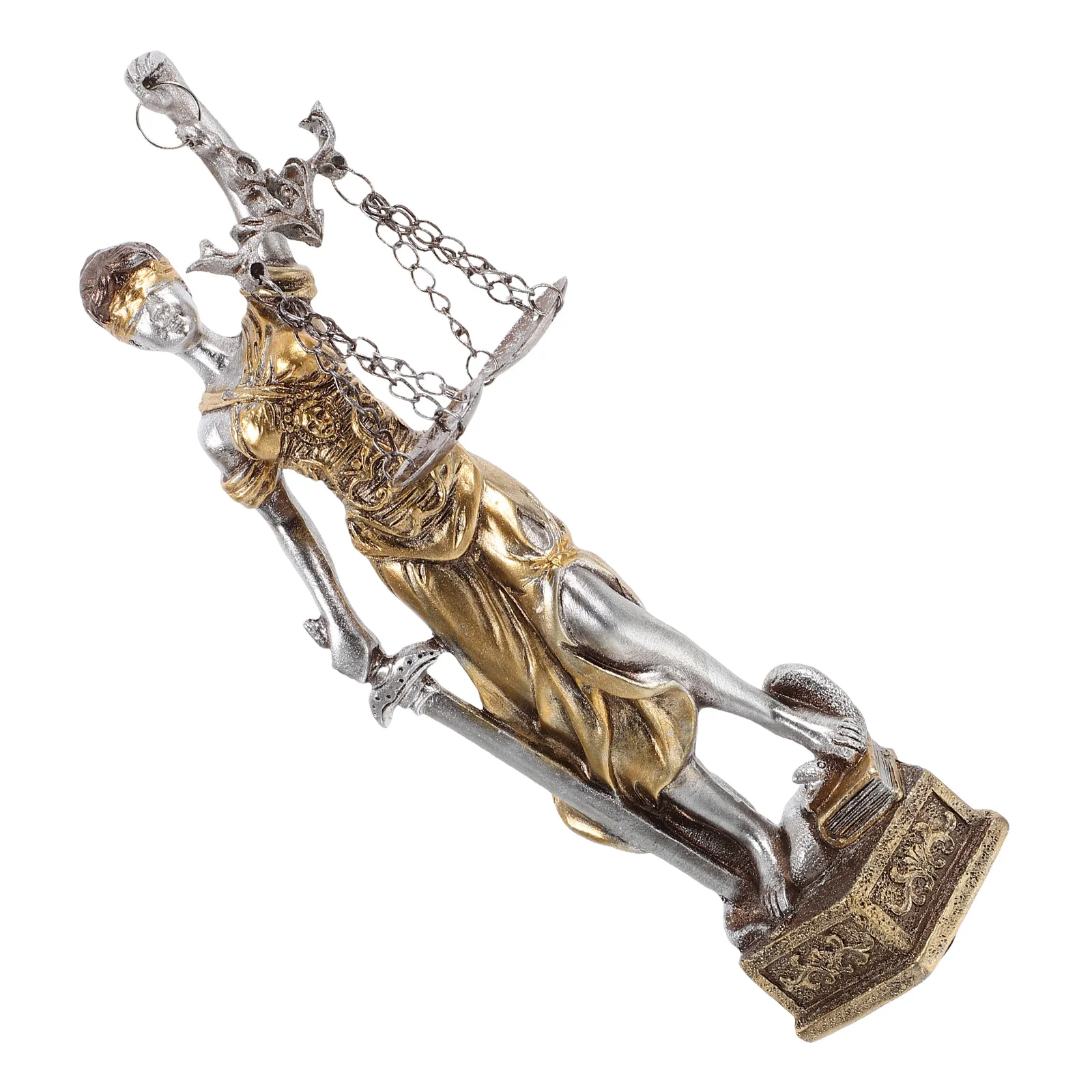 

Resin Greek Goddess Statue Vintage Law Office Decor Justice Scale Balance Sculpture Statue Balance Scale Decor