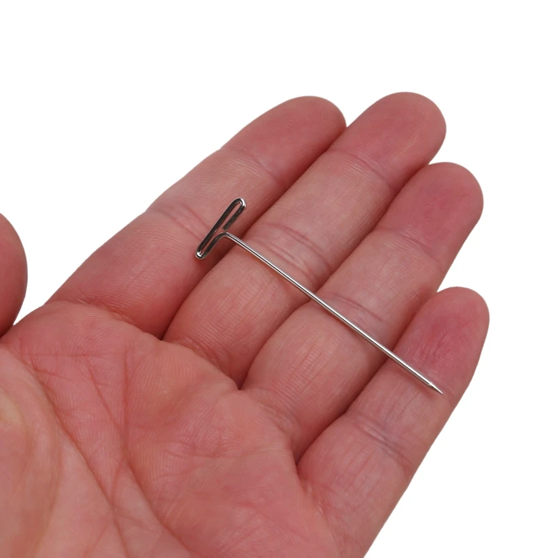 Steel T-Pins 2 Inch, 1-1/ 2 Inch For Blocking Knitting, Modelling And Crafts, 150 Pieces