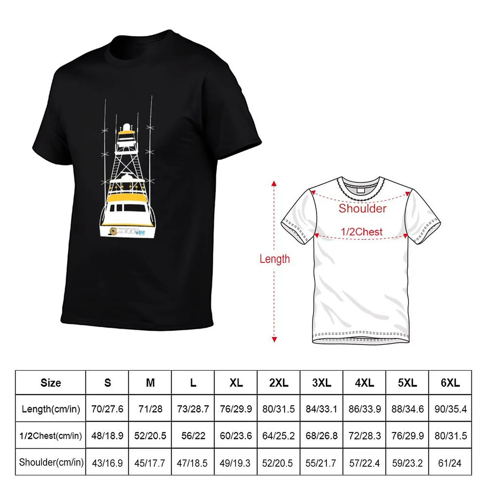 Reel In Saltwater Fishing Yacht Design T-Shirt Quick Dry Training Short Sleeve Tee