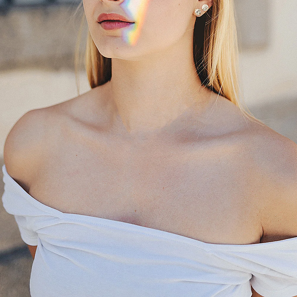 

5Pair Women Earrings Set Fashion Delicate Ear Jewelry Creative Design Golden White Simple Heart Stud Daily Wear Gift