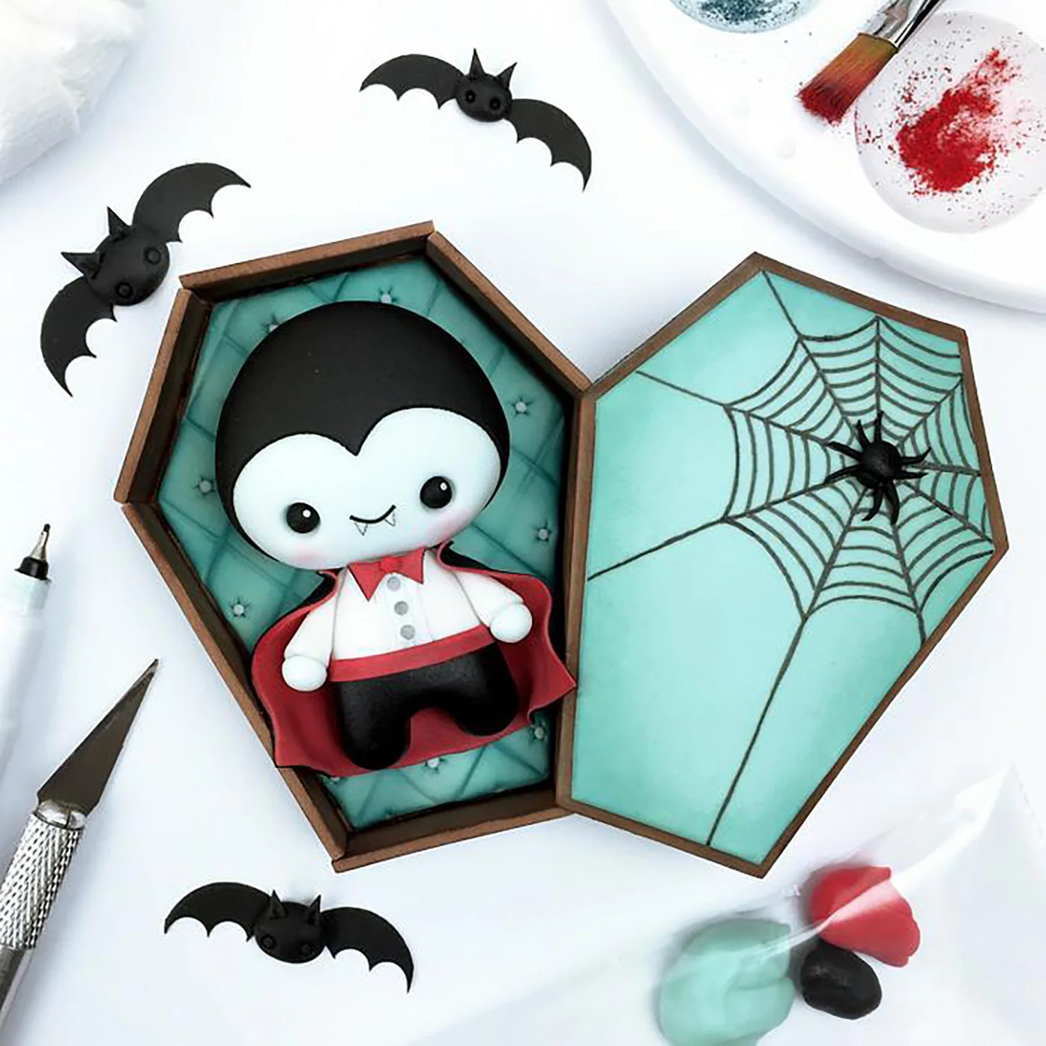 Halloween Vampires Metal Cutting Dies All Saints\' Day Embossing Stencil for DIY Scrapbooking Gift Card Craft Decor