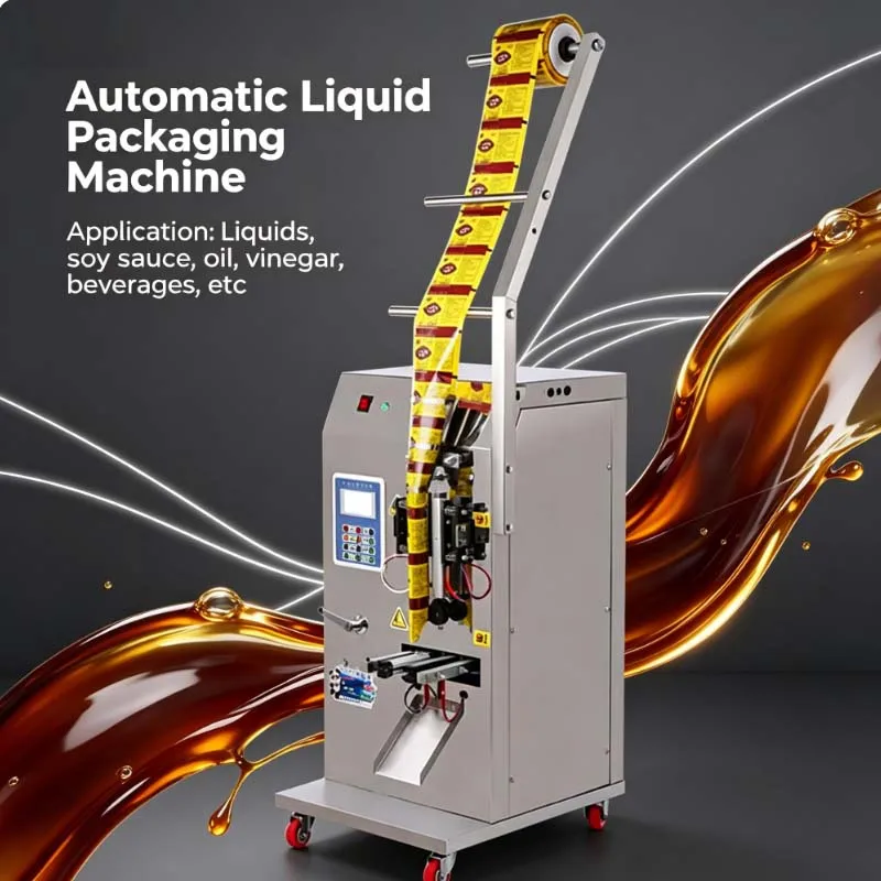 

Easy Operation Liquid Packing Machine Vertical Soy Sauce Vinegar Filling Sealing Machine Automatic Liquid Packaging Machine-
