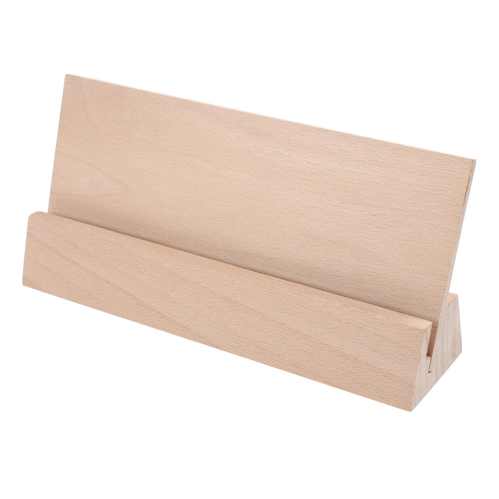 

1Pcs Wooden Cards Holder Natural Wood Craft Display Stand for Card Collection Board Game Accessories Home Office Desk Decor