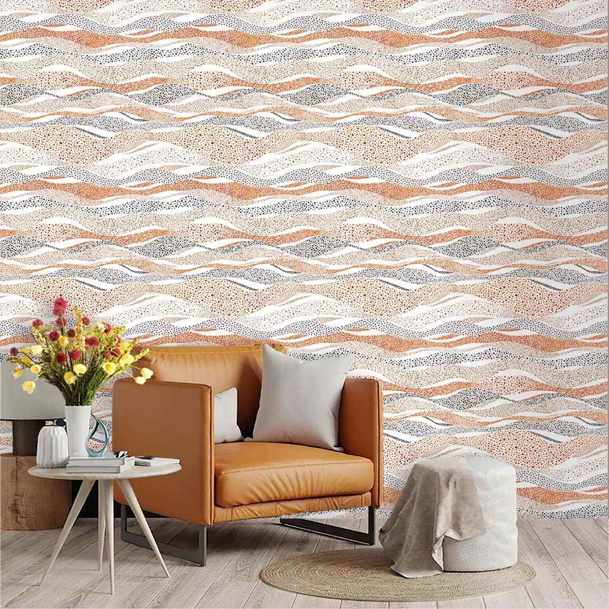 Color Striped Wallpaper Peel and Stick Boho Removable Self Adhesive Wallpaper for Bedroom Contact Paper Vinyl