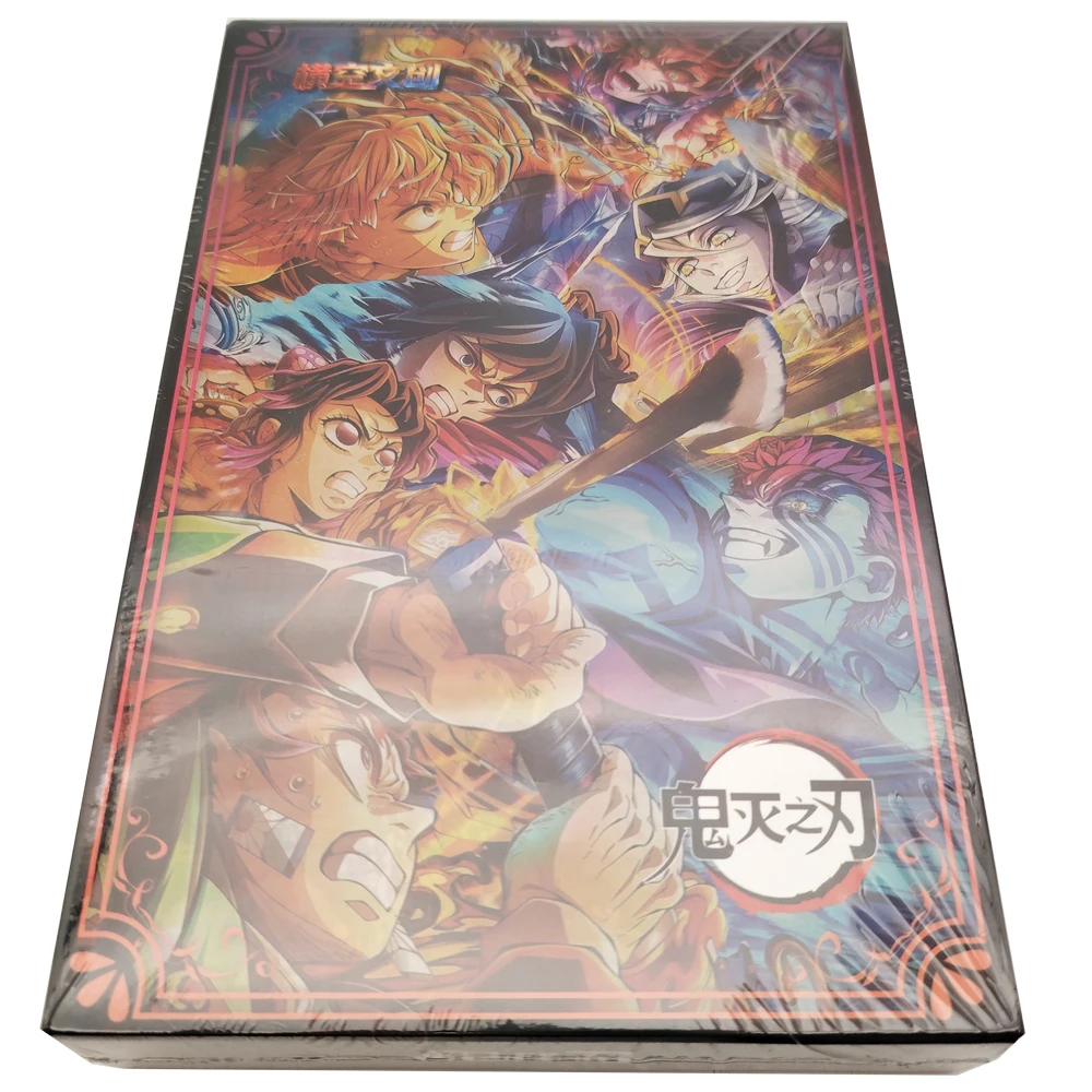 

Demon Slayer Color Paper Collection Cards Hot Blooded Anime Protagonist Funny Creative Periphery Card Christmas Gifts for Kids