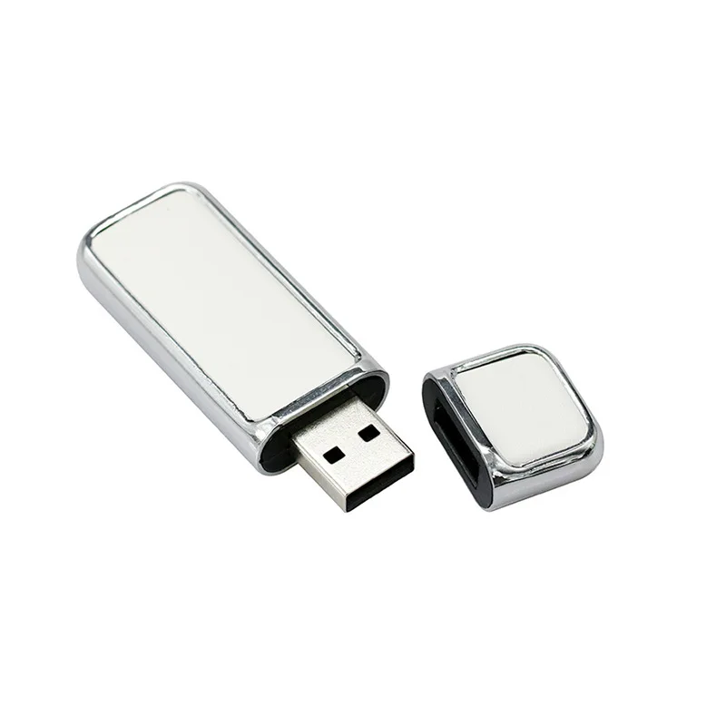 شعار طباعة ملون مخصص مجاني شريط معدني جلدي USB2.0 محرك فلاش عالي السرعة 4 جيجابايت 8 جيجابايت 16 جيجابايت 32 جيجابايت 64 جيجابايت 128 جيجابايت