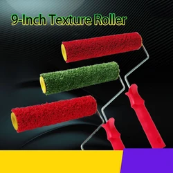 9inch Texture Roller Brush Art Paint Pattern Paint Roller for Wall Decorative Knurling Artifact Turf Carpet Silk Roller