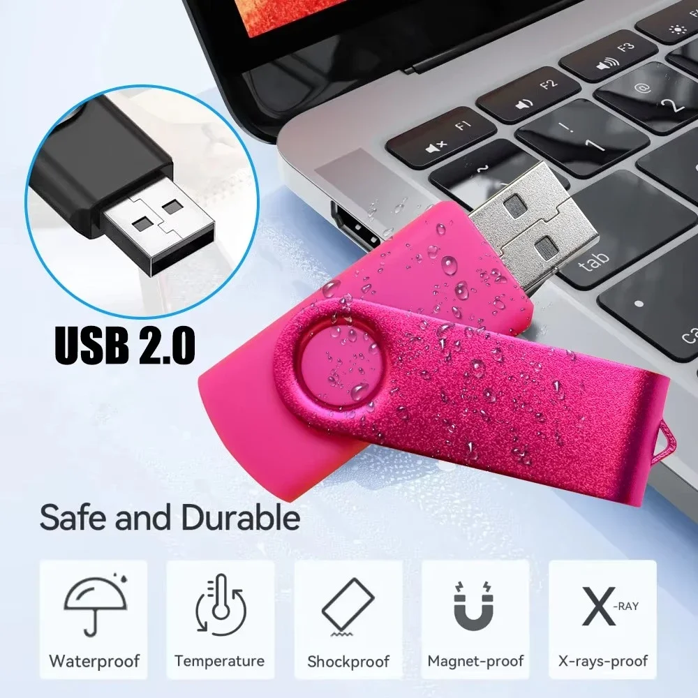 фolleisk USB 2.0 محرك أقراص فلاش معدني 4 جيجابايت 8 جيجابايت ذاكرة عصا 128 جيجابايت 16 جيجابايت 32 جيجابايت بندريف للأعمال قرص صغير Cle U 64 جيجابايت Memoria Usb #4