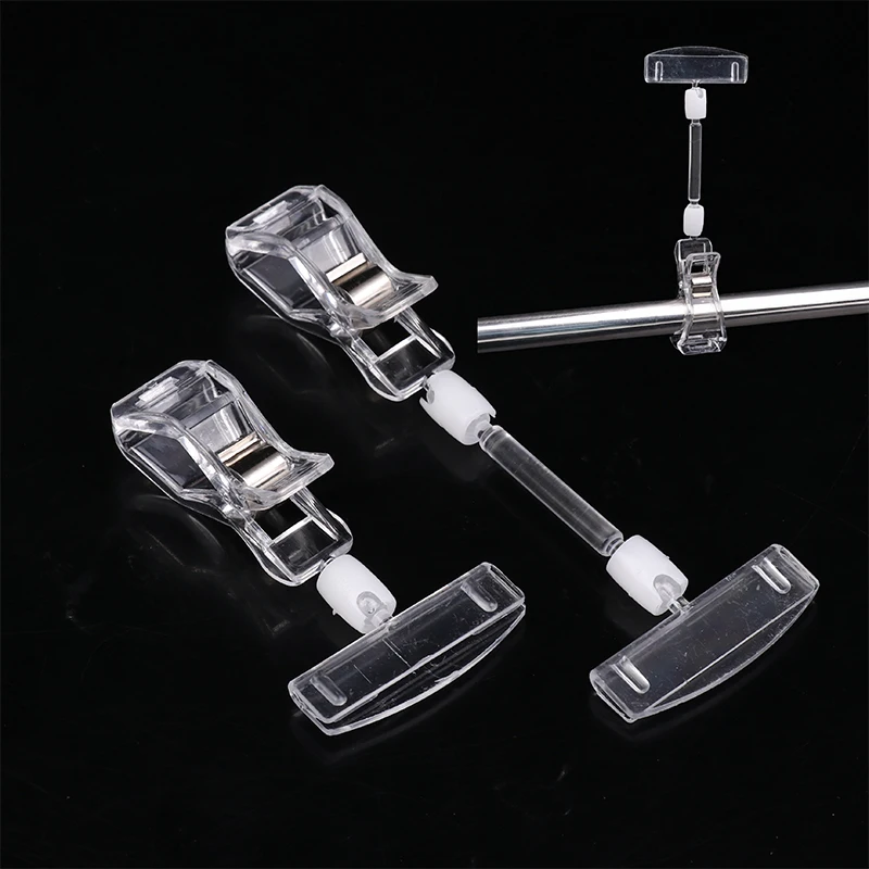 

2PCS Supermarket Sticker Price Tag Merchandise Sign Clip Acrylic Price Tags Price Display Holders Tag Table Card Type Clamp