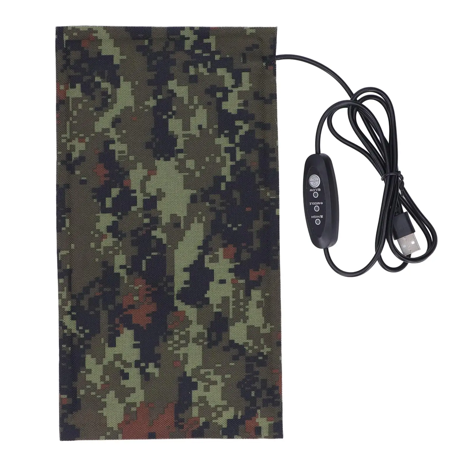 

3-Setting USB Electric Carbon Heating Pad for Outdoor Activities - DC5V Clothes Heater