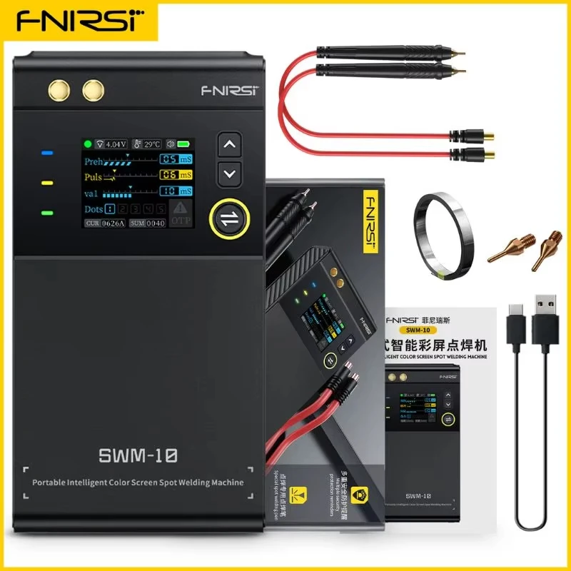 FNIRSI SWM-10 Portable Battery Spot Welder DIY Mini Welding Machine 18650 Battery Pack Welding Tool 5000mah Weldable 0.25mm