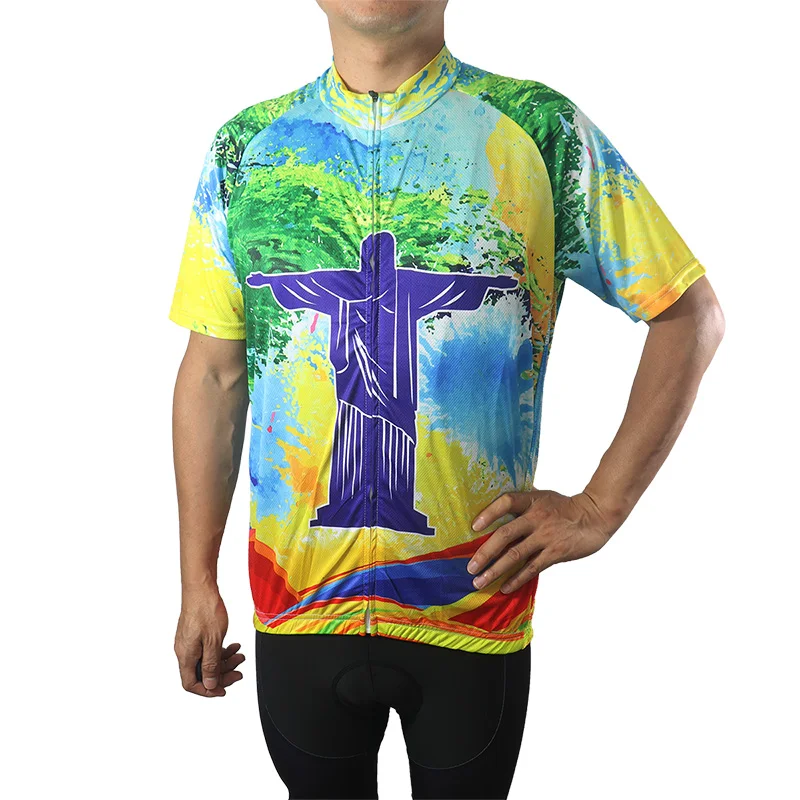 

Cycling Jersey Jesus, Short Sleeve, Outdoor MTB Shirt, Pro Race Jersey, Bicycle Race Sportswear, Road Riding Dry Breathable Top