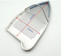 2128 203X119mm Electric Iron Parts aluminum Anti scald protective cover iron shoes with silicone gel edge