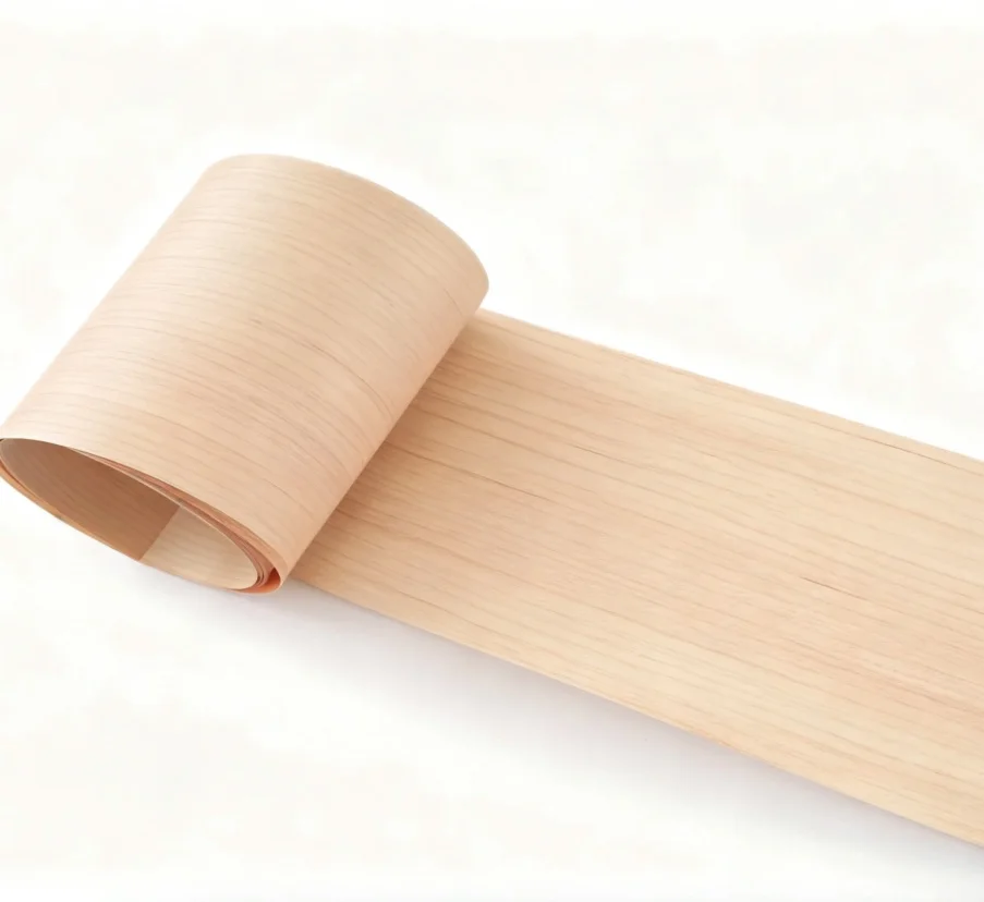 

L:2.5x0.16meters 0.5mm Thickness Natural Maple Straight Grain Solid Wood Veneer for Furniture Refinishing