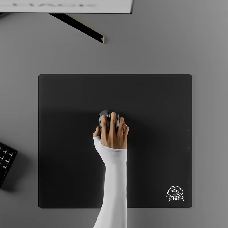 Glass Gaming Mouse Pad Skypad SORA Black White Tempered Upgrade Frosted Surface Desk Mat For FPS Office Custom Mat Accessories