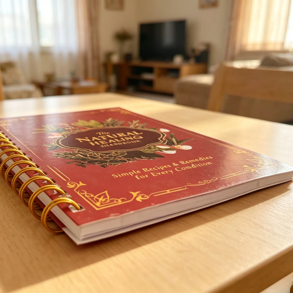 Natural Healing Handbook Spiral Bound Guidebook For Herbal Remedies And Holistic Health Support With Step By Step Protocols