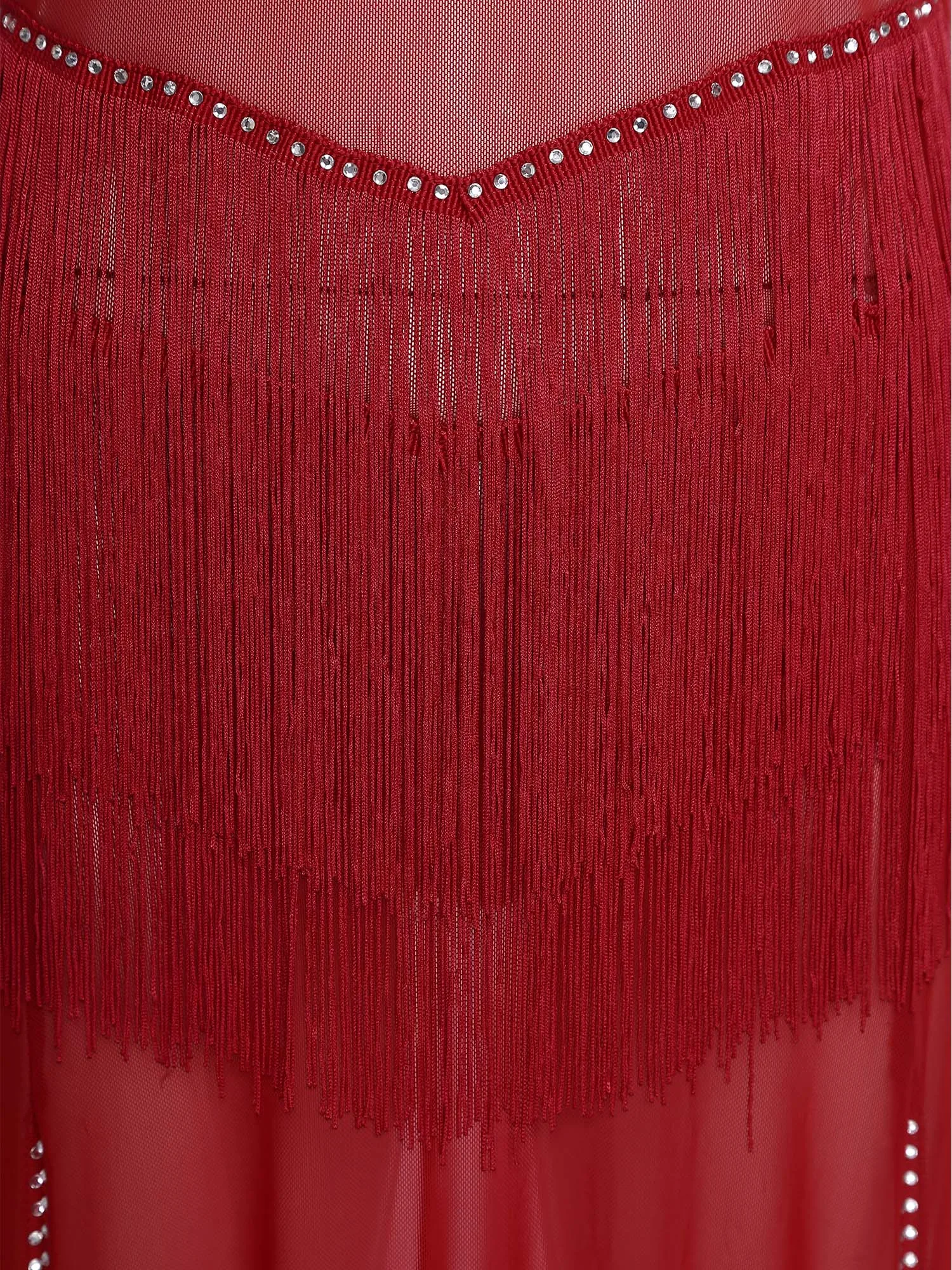 Sukienka do tańca brzucha dla kobiet, rękawy dzwonki, ozdobny rozcięcie na dole, długa sukienka maxi, seksowna sukienka do tańca latynoamerykańskiego, samby, tanga, strój do występów.