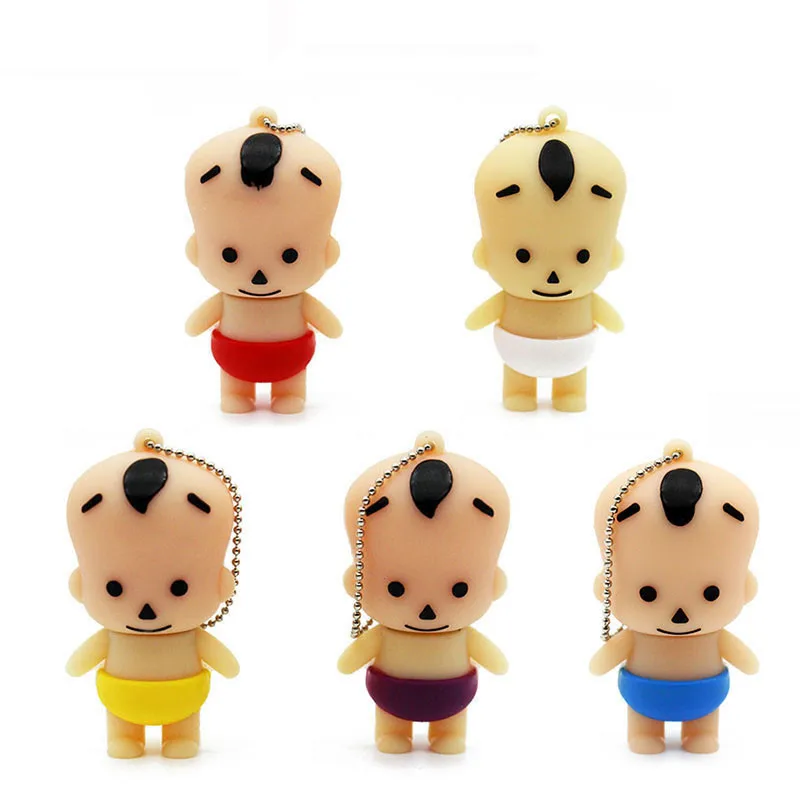 

JASTER Usb flash drive cute silicone smile baby cartoon theme USB creative U Disk 4GB 8GB 16GB 32GB 64GB pen drive gift