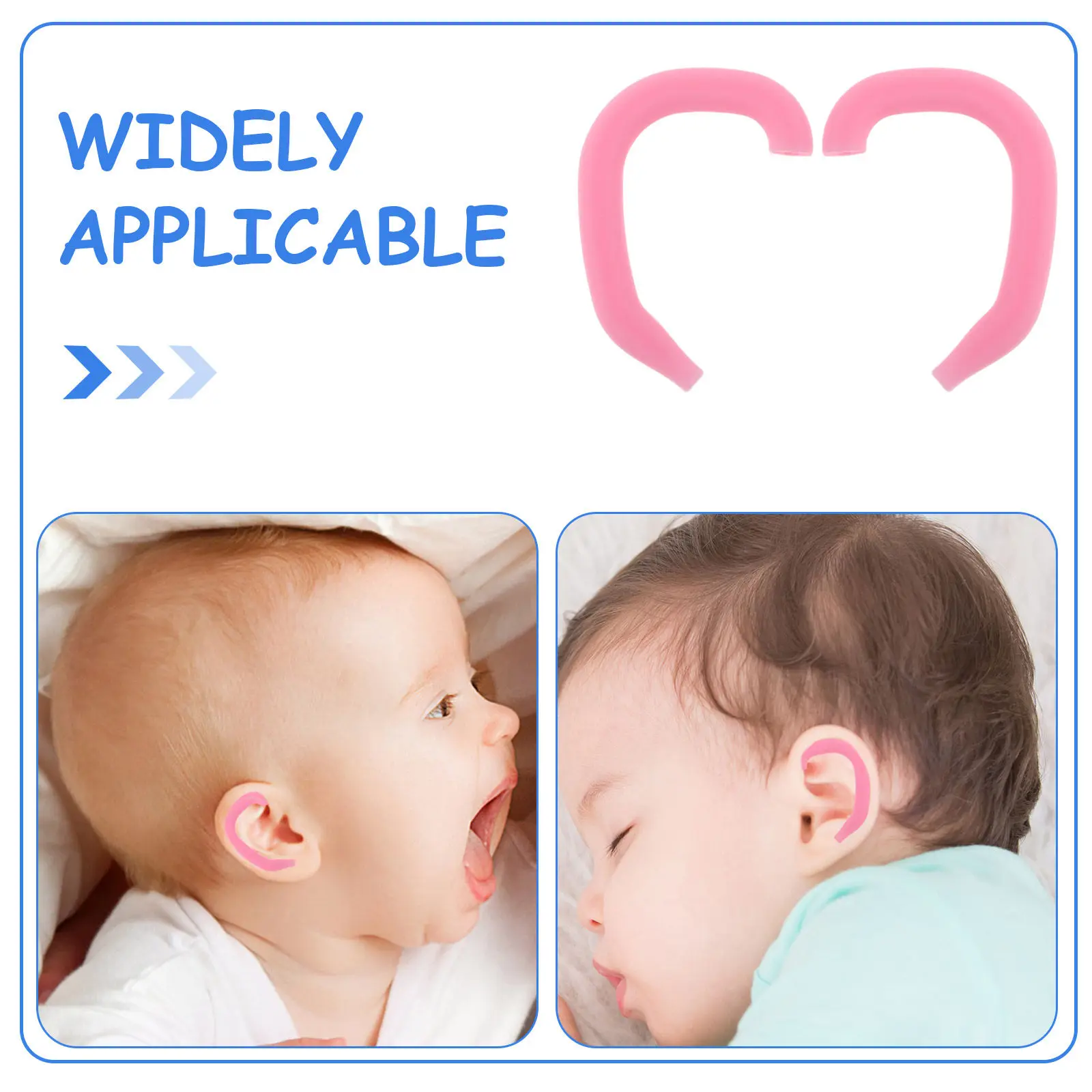 

10pcs Baby Ear Corrector Silicone Auricle Support Patches for Protruding Ears Auricle Holds Back for Infants Kids Sleep Play use