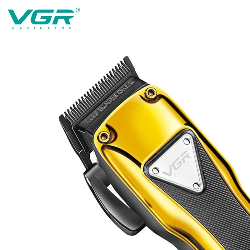 VGR Metal Professional Men's Trimmer USB Rechargeable Hair Clipper Cordless Hair Clipper Electric Hair Shear