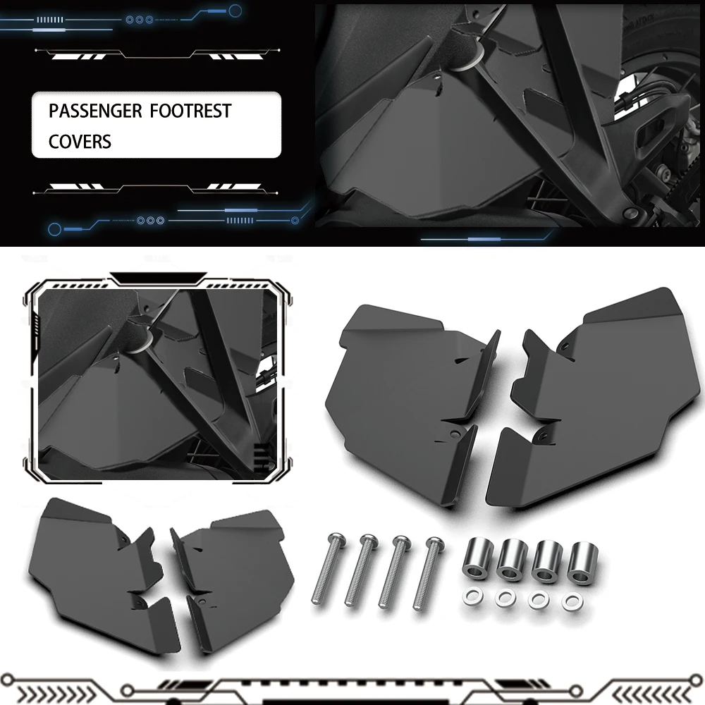 

Motorcycle For BMW R1200GS R1250GS R 1200 GS LC ADV GS1250 Adventure 2014-2023 Rear Seat Foot Pedal Mudguard Fender Recess Cover