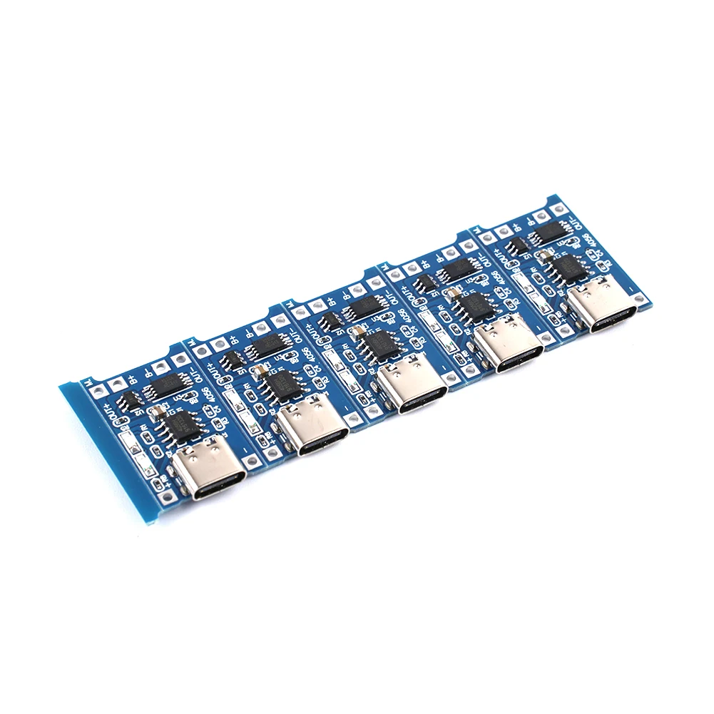 50PCS 5V 1A For USB-C Charging Board for 3.6V 3.7V Lithium Batteries with Protection Features and Compact 26x17mm PCB Size