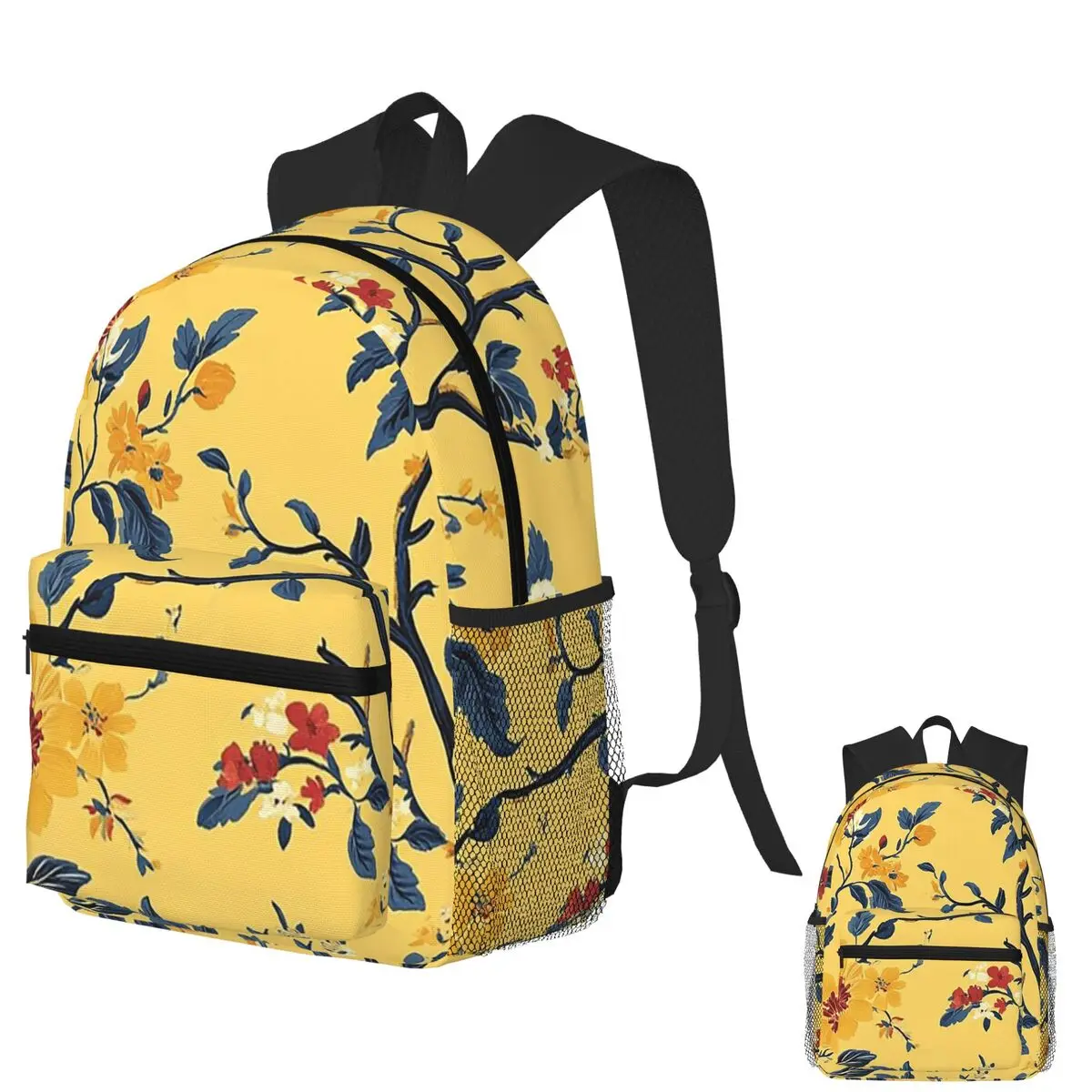 

Artistic Exotic Serene Garden Inspired Chintz Pattern For Spring Decor Lovers Backpack School Bag Daypack Bookbag Shoulder Bags