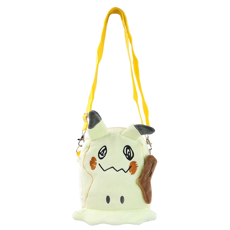 Pokemon Mimikyu Eevee Snorlax Charmander Peluche borsa a tracolla giocattoli Kawaii Rowlet Lucario Kirby portamonete morbido carino Peluche bambola