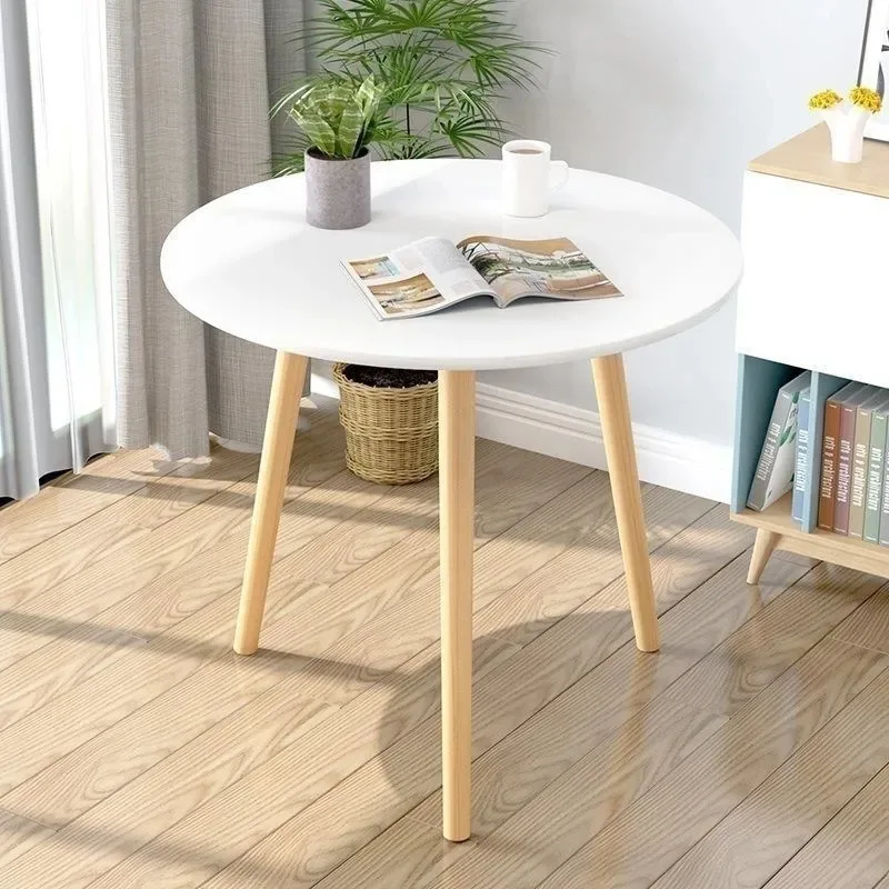 #Bedside Small Coffee Table Rental House Apartment Modern Double-Decker Two-Layer Sofa Side Table