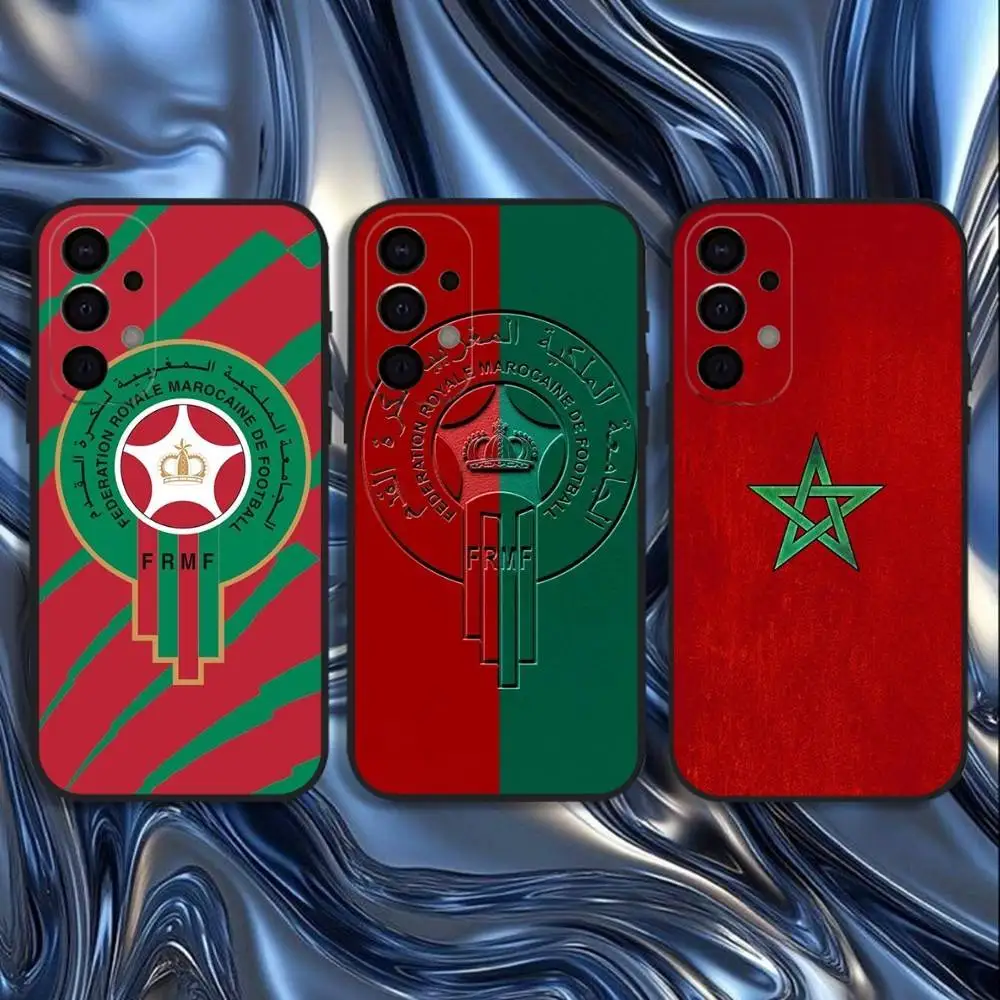 

Morocco Flag Phone Case For Samsung S25,S24,S21,S22,S23,S30,Ultra,S20,Plus,Fe,Lite,5G Black Cover