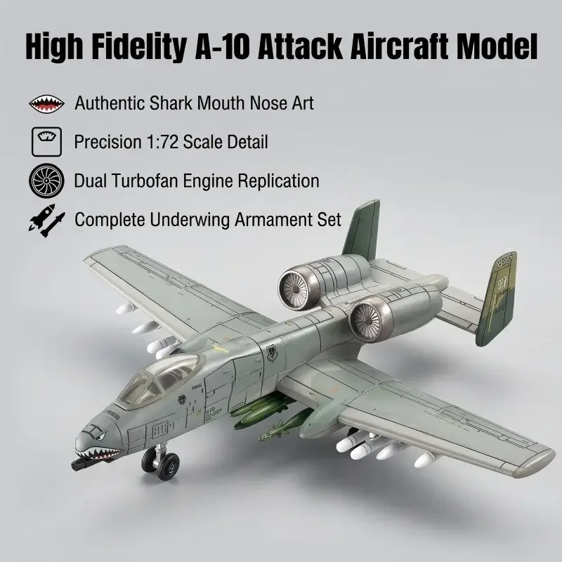 1:72 Scale A-10 Military Plane Model Collectible