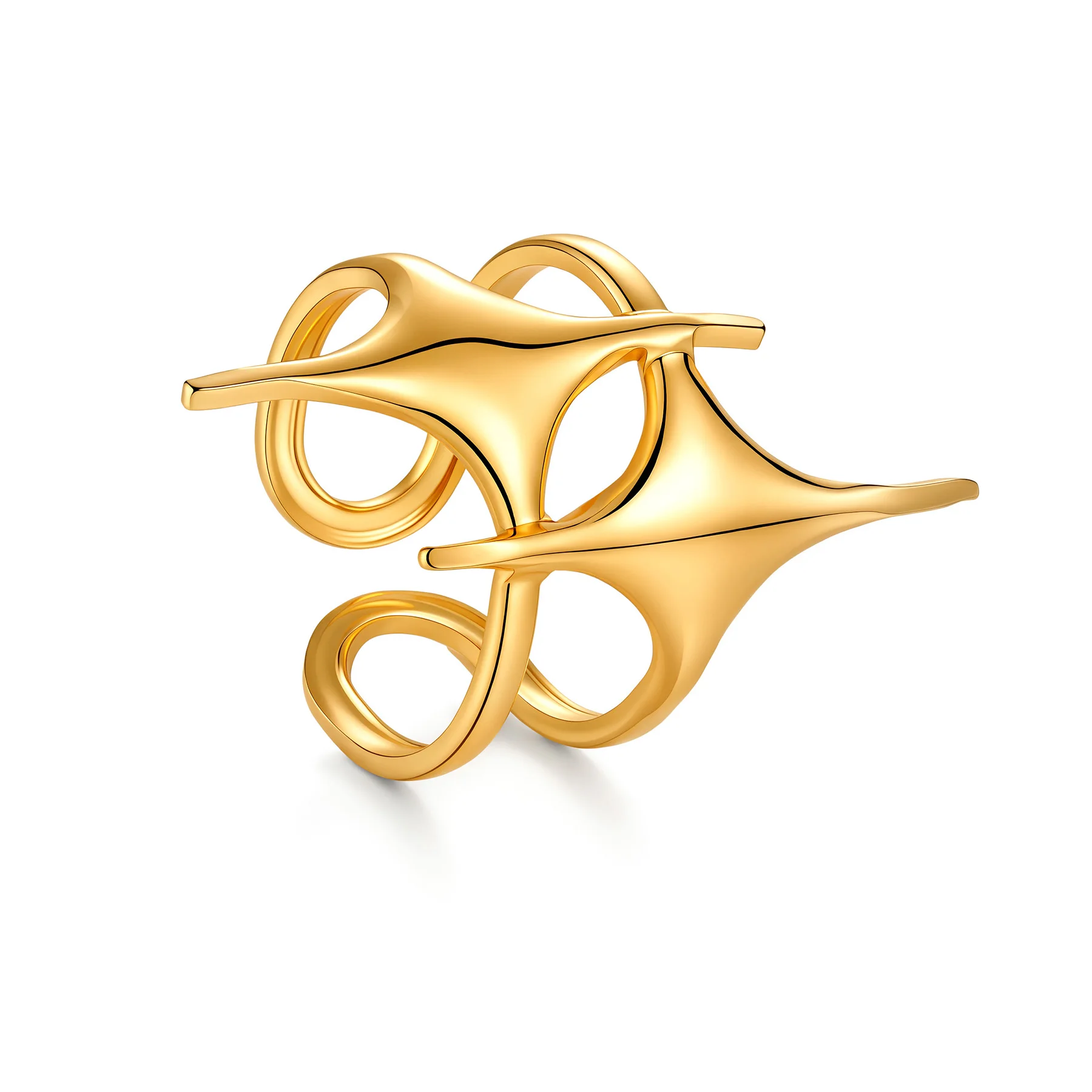 Stainless Steel Ring Punk Vintage Y2K Cross Star Open Rings for Women Fashion Couple Jewelry Gift Simple Senior Sense Adjustable